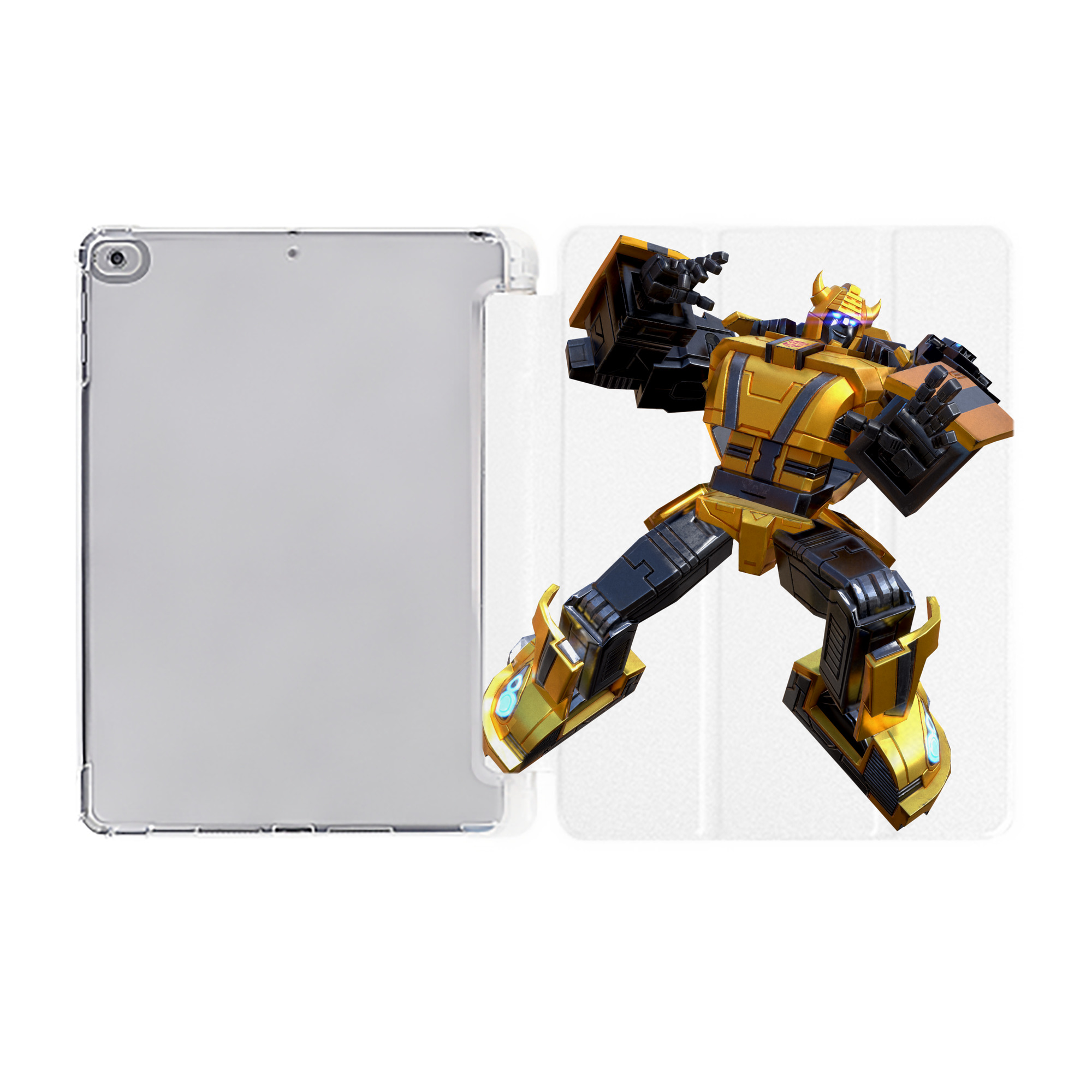 （画像用）  IPad ケース ペン収納付き 三つ折りスタンド PUレザー×シリコン 対応機種9.5/10.5/10.9インチ